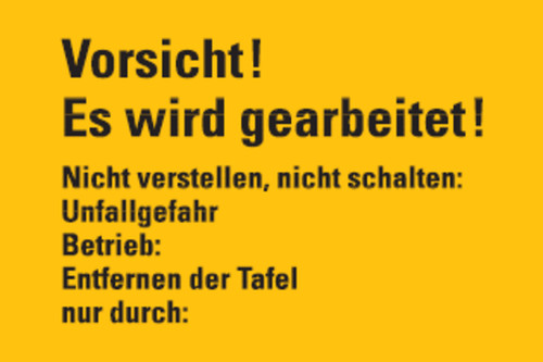 Aufkleber vorsicht es - es, wird