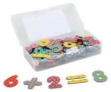 UNITED OFFICE Magnete Zahlen und Symbole für Magnettafel 90-teilig