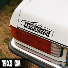 AUTO AUFKLEBER "VORÜBERGEHEND