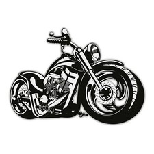 Wandtattoo custom bike i - "custom,