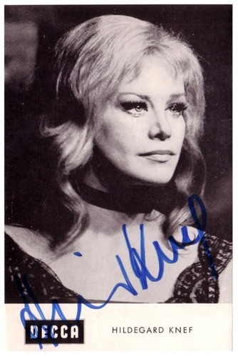 Hildegard knef autogramm - hildegard,