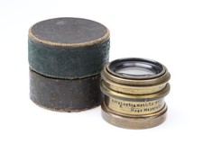 Hugo Meyer Optik Görlitz Aristostigmat 180mm f7.2 Brass Lens Messing Objektiv...