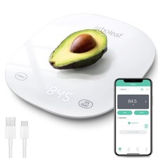 Arboleaf Digitale Küchenwaage 10kg/0.5g Bluetooth Kalorienzähler USB aufladbar (