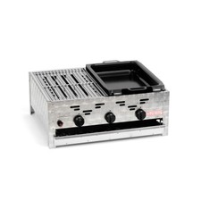 Edelstahl-Brenner 3-flammig