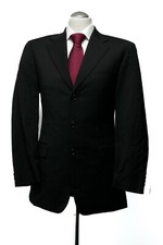 180 5106  HUGO BOSS Herren Sakko Jacke Gr. 46 schwarz Einreiher 3 Knopf Da Vinci