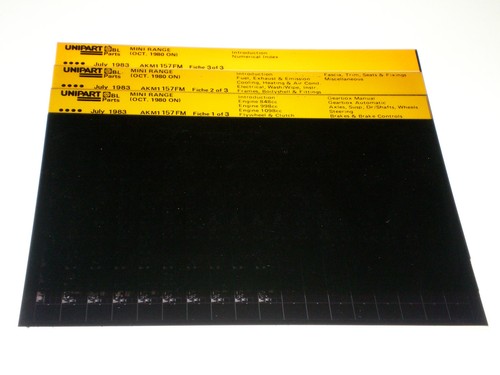 Microfich ersatzteilkatalog - microfich,