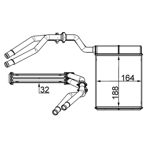 Mahle ah257000s wärmetauscher - mahle,
