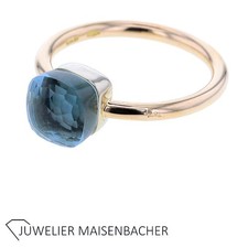 Pomellato Nudo Ring mit Blautopas in 750er Roségold