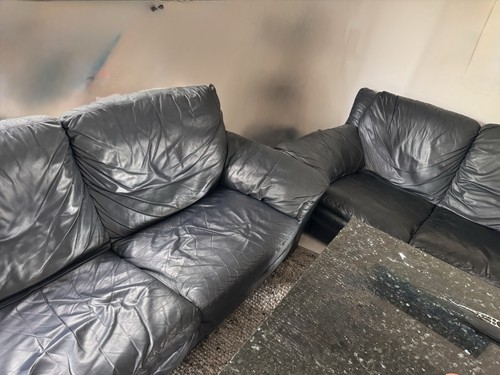 Sofagarnitur echt leder - leder,