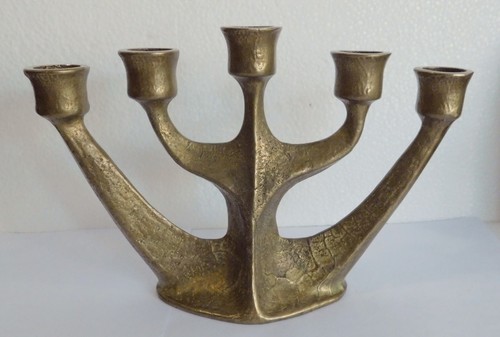 5armiger bronze kerzenleuchter - 5armiger,
