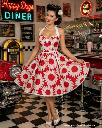 Tanzkleid 50er zum petticoat - tanzkleid,