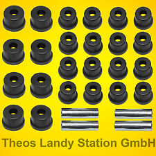 Polybuchsen schwarz Suzuki LJ80 Cabrio + Van für 4 Blattfedern, Buchse Feder