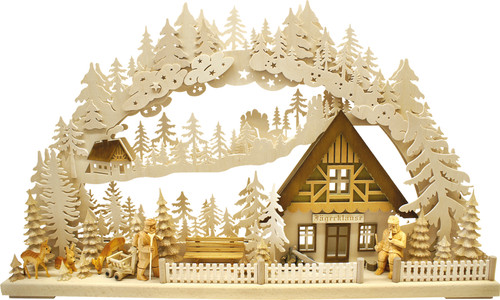 Schwibbogen holzfäller - 3d​,