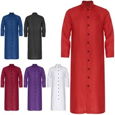 Männer Kleid Cosplay Robe Priester Kleider Mantel Kostüm Halloween Christlich