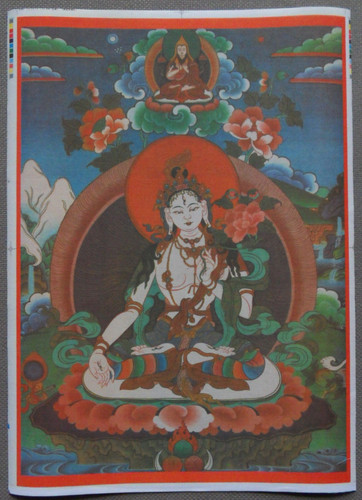 Thangka bild weiße tara - tara,
