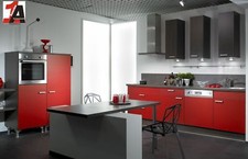 PN 100/847 Einbauküche chilirot  PINO - Design Musterküche Privileg Geräte