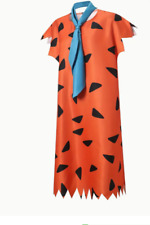 2-teiliges Herrenkostüm-Set "Feuerstein" Inspiriert -  Orange & Blau Karneval