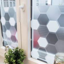 [7,39€/m²] Fensterfolie statisch Sichtschutzfolie Fenster Milchglasfolie Motiv 