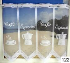 122: 1 Lamelle 17*61 cm B/H Cafe Kurzpanneaux Scheibengardine Bistrogardine