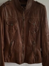 Lederjacke Vintage Mittelbraun