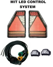LED Anhängerbeleuchtung SET CANBUS SYSTEM  Kabelbaum 7m LED Kennzeichenleuchten