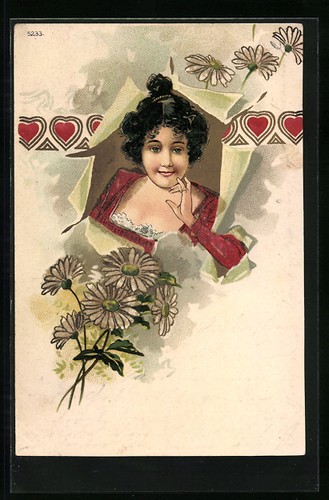 Junge dame roten - im,