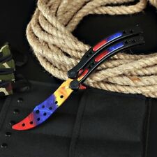 CS GO Balisong Butterfly MARBLE FADE Messer Skin Knife Striker Trainer Übung