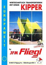 JFM Fliegl Kipper, orig. Programm- Prospekt 90/2000er Jahre