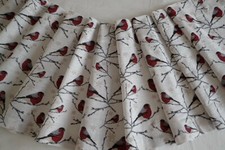 Weihnachtsgardine Dompfaff