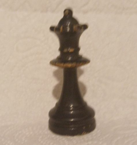 Schachfigur dame schwarz aus - schachfigur,