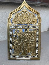 Bronze Ikone emailliert, 19