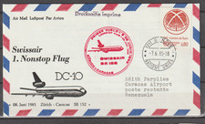 Swissair Erstflug  Zürich - Caracas SR 152 am 8.6.1985 ab UNO GENF