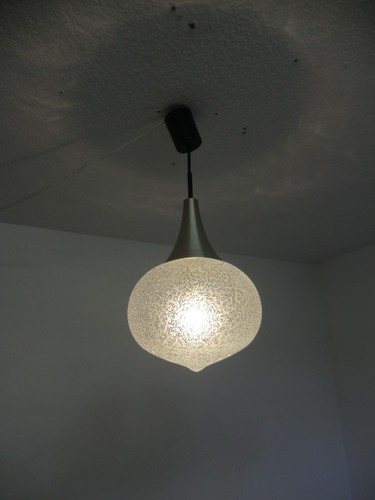 Vintage eisglas kugelleuchte - eisglas,