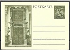 DR 1943 Ganzsachenpostk.SPK 296- 6 +4 Pf.grün Deutsche Goldschmiedekunst Postfr.