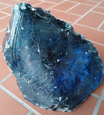 1 Stk. GLASBROCKEN BLAU