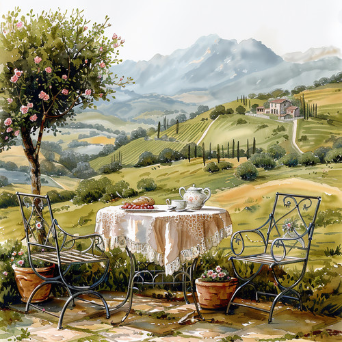 Wandbild italien toskana - wandbild,