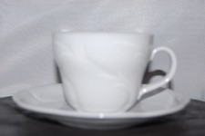 Kaffeetasse 2tlg. Cornelia weiße Feder weiss Seltmann Weiden