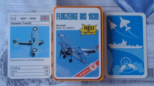 Quartett flugzeuge historisch - flugzeuge,