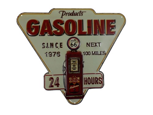 Blechschild gasoline - blechschild, "gasoline"