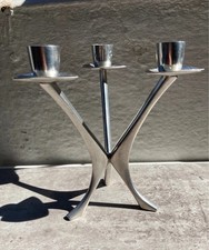 Vintage Zinn-Tischleuchter für Brodene Mylius, Norwegen 1960er Jahre BM Pewter