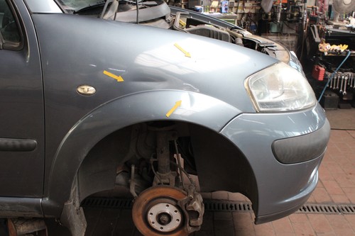 Kotflügel rechts citroen - kotflügel, c3