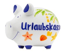 KCG Sparschwein Urlaubskasse aus Keramik - Spardose Urlaub, Sparbüchse Ferien