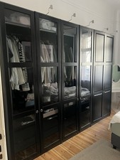 Ikea Pax Kleiderschrank, Schwarz, 3 Meter Lang, Gebraucht
