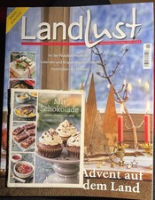 Landlust Nov/Dez2025 Advent Schokolade Laternen Krippe Nussbaum Mistel Dachse
