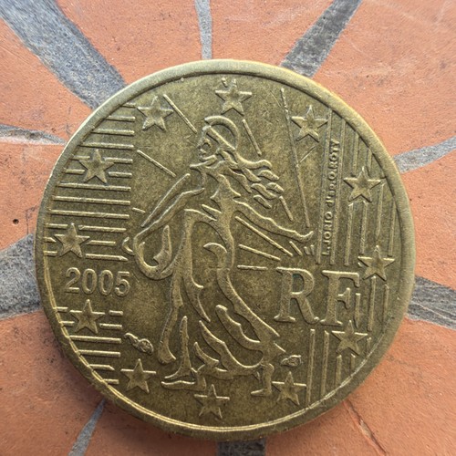 Frankreich eurocent münze - frankreich, 10-eurocent-münze