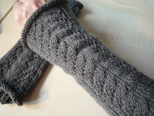 Armstulpen ajour braun regia - ajour,