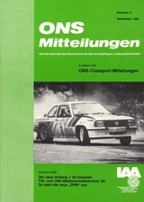 ONS Mitteilungen Nr. 9 September 1981