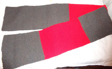 Schal/Strickschal/Handarbeit/Stahlsche Wolle/Schurwolle+Misch. - ca. 22 x 180 cm