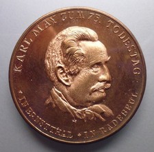 Medaille - Karl May - Geburtshaus - Hohenstein - Ernstthal - Radebeul