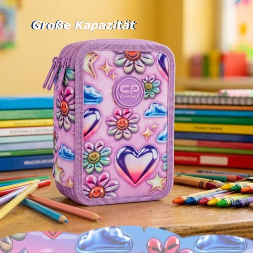 Federmappe fach federtasche - 3-fach,